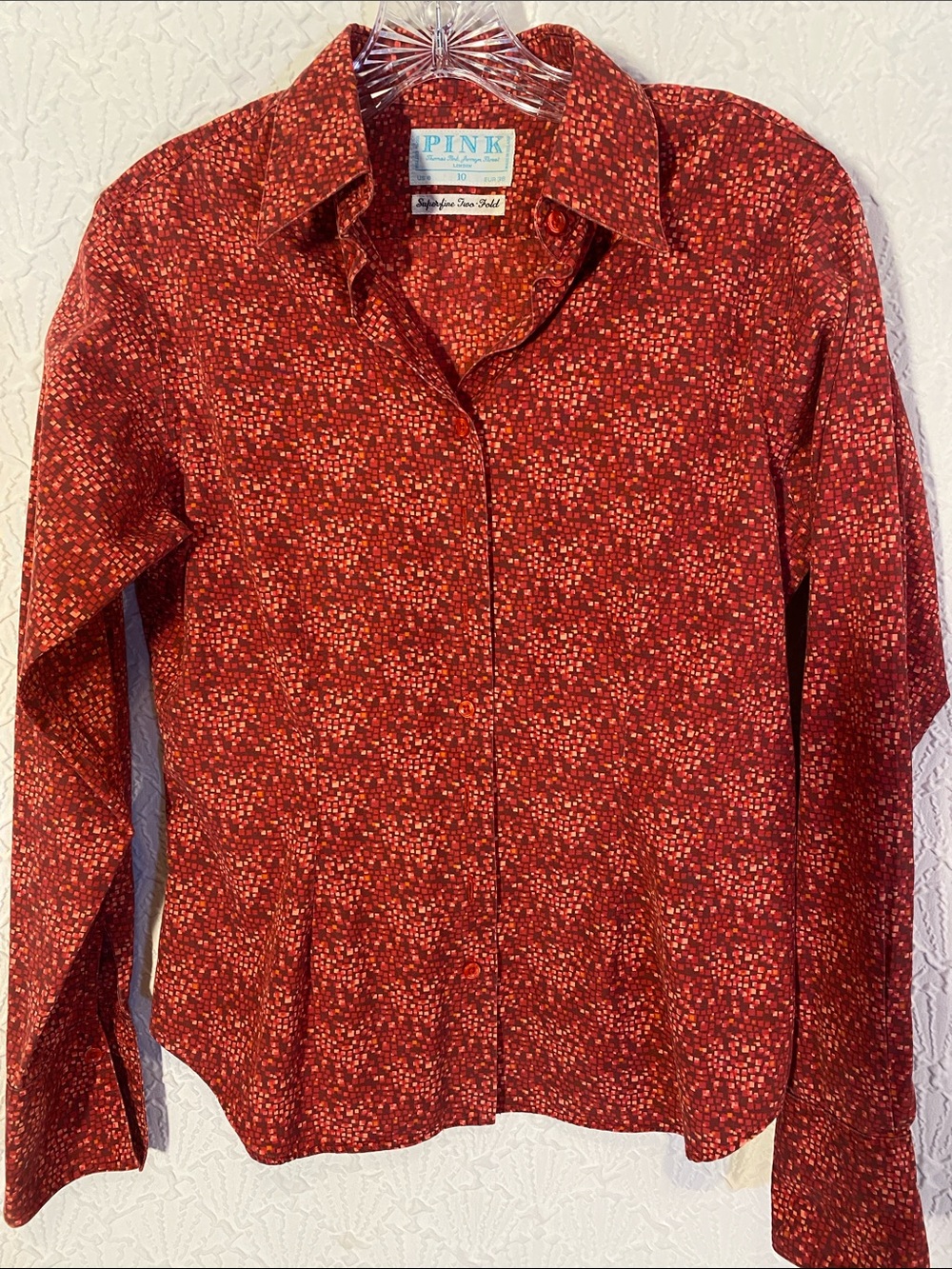 Thomas Pink of London Superfine Two-Fold 100% Cotton made in Ireland button down